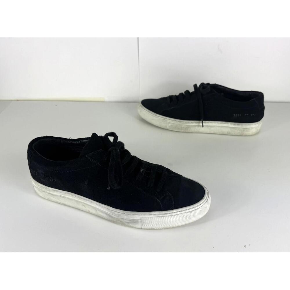 Common Projects Woman Achilles Low Black Nubuck EU 37 US 7 Sneaker Shoes